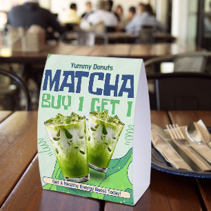 Plaque De Table Personnaliser le thé matcha vert blanc Acheter 1 O