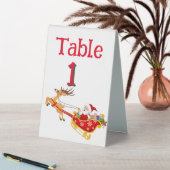 Plaque De Table Personnaliser Numéro de Noël Père Noël (En SItu (Tableau))