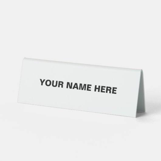 Plaque De Table Personnaliser ou Customiser (Recto)