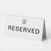 Plaque De Table Personnalisez votre logo l Professionnel Réservé B (Recto)