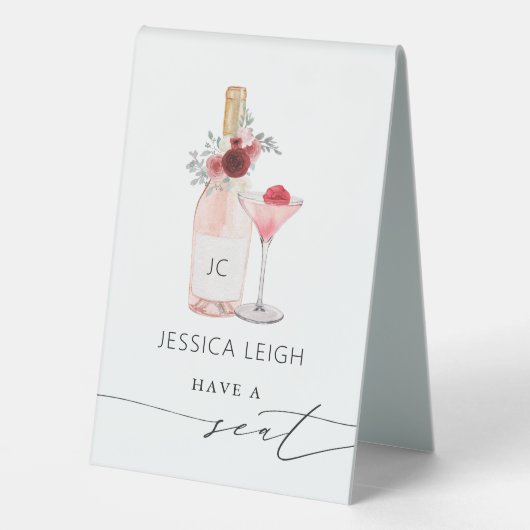 Plaque De Table Pétales et Procuco Fête des mariées Siège (Verso)