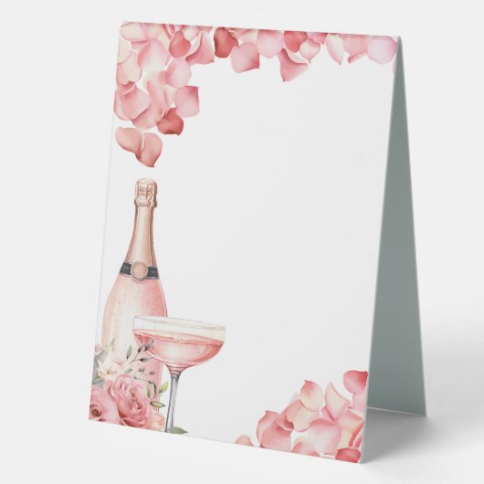 Plaque De Table Pétales et Procuco Mimosa Bar Fête des mariées (Verso)