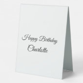 PLAQUE DE TABLE PETIT ANNIVERSAIRE DE CUTIE (Verso)