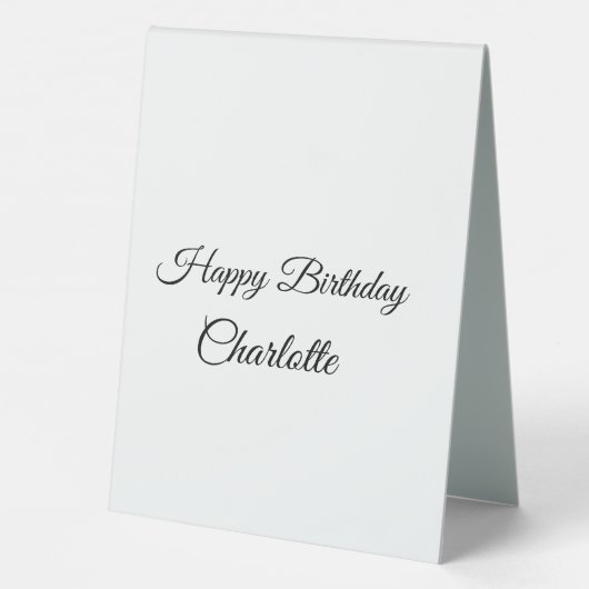 PLAQUE DE TABLE PETIT ANNIVERSAIRE DE CUTIE (Verso)