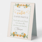 Plaque De Table Petit Baby shower Cutie tombole (Recto)