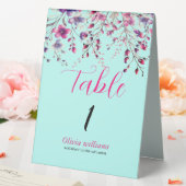 Plaque De Table Petit bébé rose doux et doux (In SItu (Mariage))