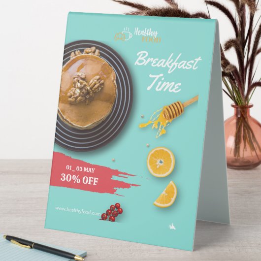 Plaque De Table Petit Déjeuner, Café Shop Menu Petit Déjeuner (En SItu (Tableau))