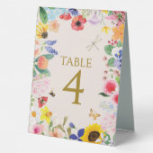 Plaque De Table Petite maman fleur sauvage pour la fête prénatale  (Verso)