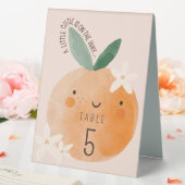 Plaque De Table Petite Orange Douce Citrus Botanique Baby Shower (In SItu (Mariage))