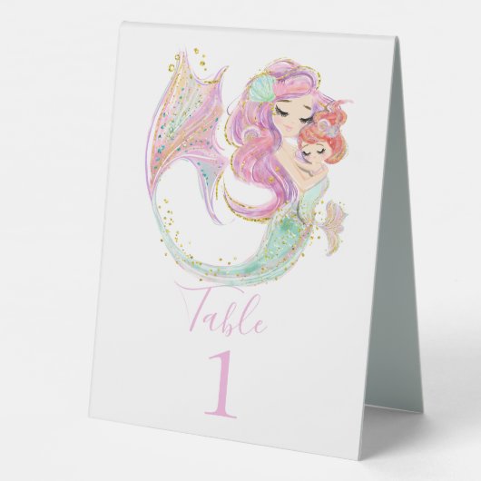 Plaque De Table petite sirène douce (Verso)