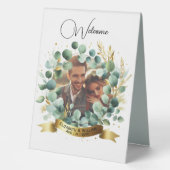 Plaque De Table PHOTO Cadeau Mariage Nouveaux mariés Anniversaire (Recto)