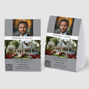 Plaque De Table Photo d'agent immobilier Realtor