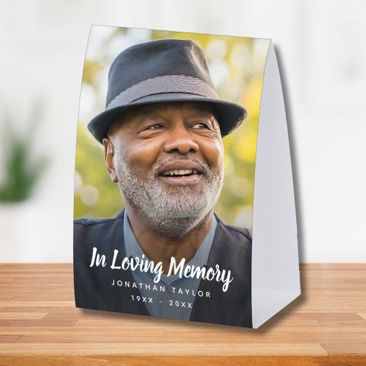 Plaque De Table Photo Memorial Remembrance Tribute