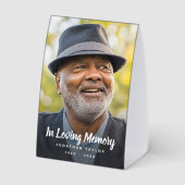 Plaque De Table Photo Memorial Remembrance Tribute (Verso)