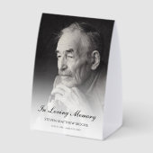 Plaque De Table Photo Memorial Tribute Death Funeral  (Verso)