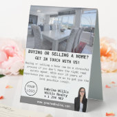 Plaque De Table Photo moderne Agent immobilier personnalisé (In SItu (Mariage))