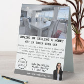 Plaque De Table Photo moderne Agent immobilier personnalisé (En SItu (Tableau))