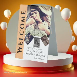 Plaque De Table Photo Russe moderne Accueil Table Tente Panneau