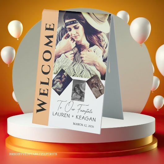 Plaque De Table Photo Russe moderne Accueil Table Tente Panneau