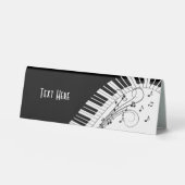 Plaque De Table Piano Keyboard Music Design (Recto)