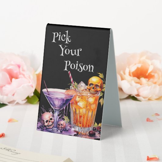 Plaque De Table Pick Your Poison Dragon Sign (In SItu (Mariage))