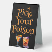 Plaque De Table Pick Your Poison Dragon Sign (Verso)