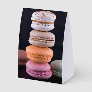 Plaque De Table Pile coloré de macarons français