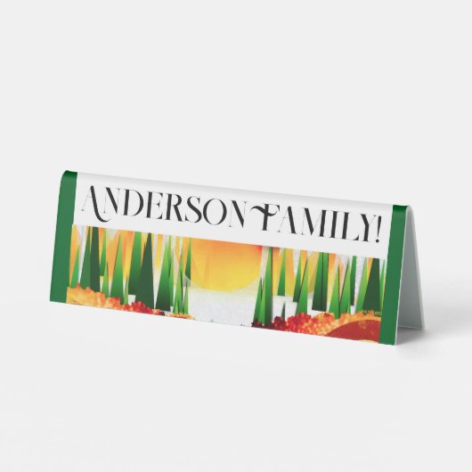 PLAQUE DE TABLE PINE DE VACANCES (Verso)