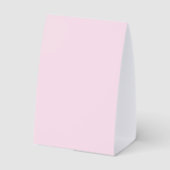 Plaque De Table Pink Baby Footprints Baby Shower (Verso)