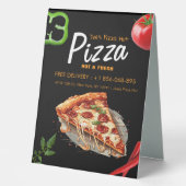Plaque De Table Pizza Place Tente de table personnalisée (Recto)