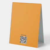 Plaque De Table Pizza Place Tente de table personnalisée (Verso)