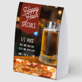 Plaque De Table Pizzeria Bar and Grill Happy Hour Specials (Recto)