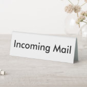Plaque De Table Plaque de nom blanc du courrier entrant (En SItu (Tableau))