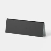 Plaque De Table Plaque numérique minimaliste noire moderne (Verso)