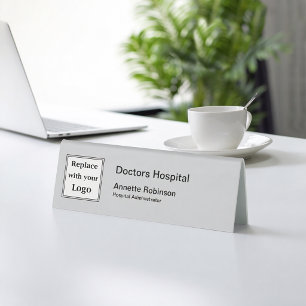 Plaque De Table Plaques de nom de bureau de personnel de logo d'hô