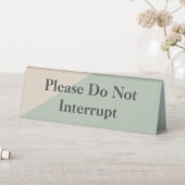 Plaque De Table Please Do Not Disturb Quiet Space Flip (En SItu (Tableau))