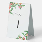 Plaque De Table Pluie de pêches pour la mariée (Recto)