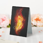 Plaque De Table Plume de paon de feu (In SItu (Mariage))