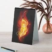 Plaque De Table Plume de paon de feu (En SItu (Tableau))