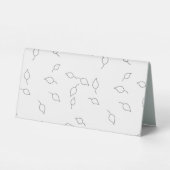 Plaque De Table Point, Gris colombe (Verso)