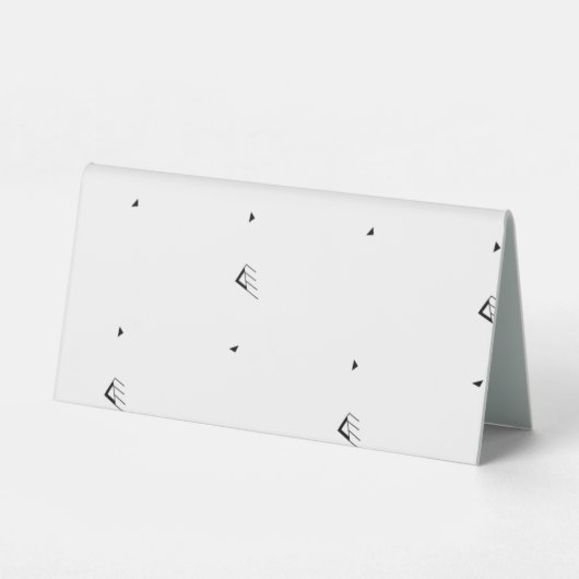 Plaque De Table Point, Gris pâle (Verso)