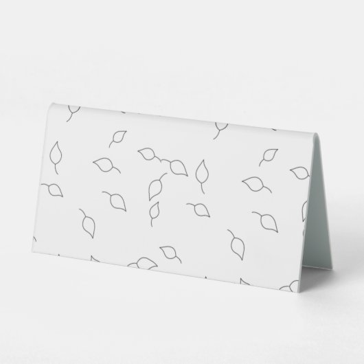 Plaque De Table Point, Grise comme une tourterelle (Recto)