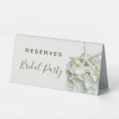 Plaque De Table Poisson-étoile blanche Mariage de réserve de fleur (Recto)