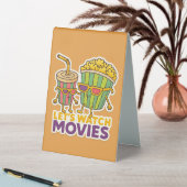 Plaque De Table Popcorn & Soda Duo – Movie Night Vibes (En SItu (Tableau))