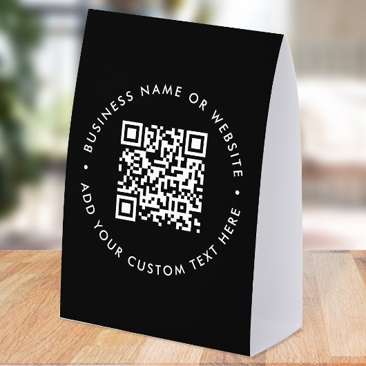 Plaque De Table Porte-document de table en papier avec QR Code | P