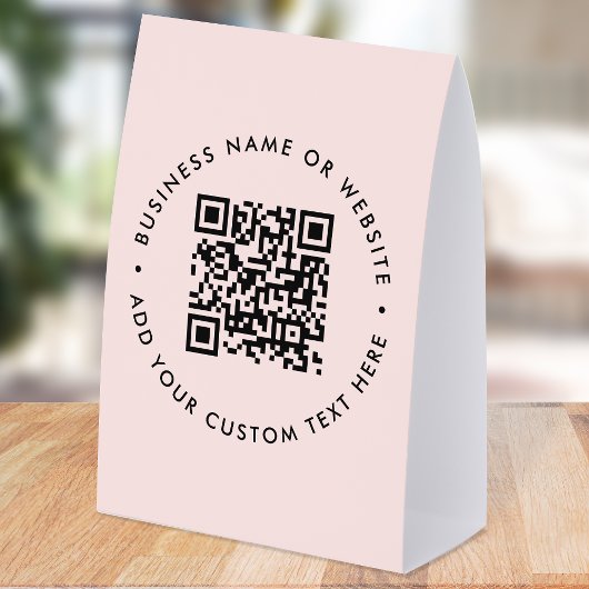 Plaque De Table Porte-document de table en papier avec QR Code | P