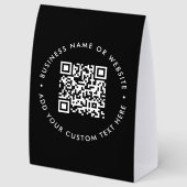 Plaque De Table Porte-document de table en papier avec QR Code | P (Arrière)