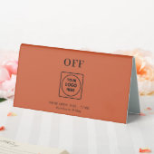 Plaque De Table Porte-documents de table en terre cuite Logo Ouver (In SItu (Mariage))