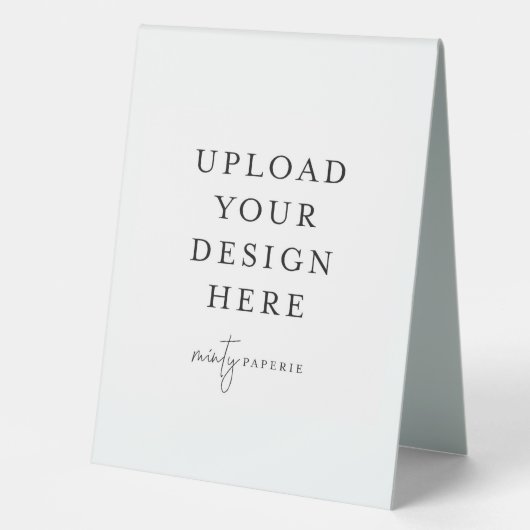 Plaque De Table Porte-menu en plastique 6" x 8" (Recto)