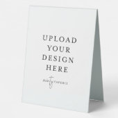 Plaque De Table Porte-menu en plastique 6" x 8" (Verso)